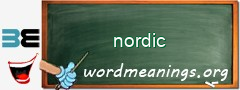 WordMeaning blackboard for nordic